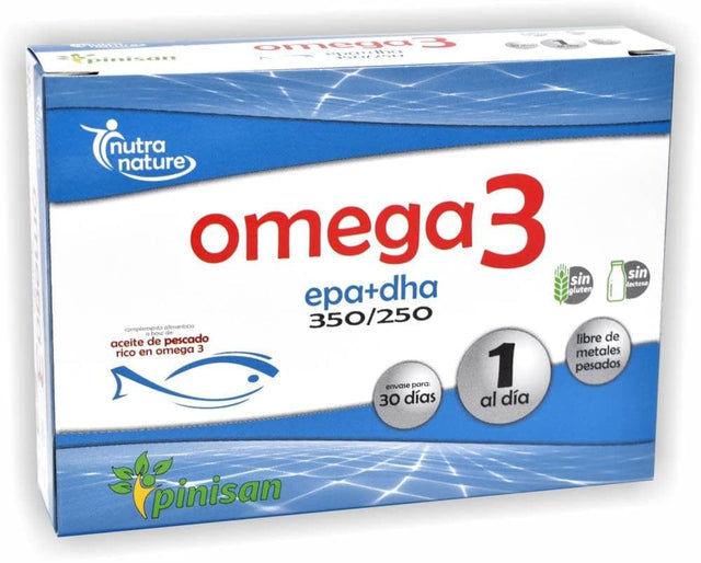 Omega 3 EPA + DHA Pinisan 30 perlas | Salud cardiovascular y cerebral