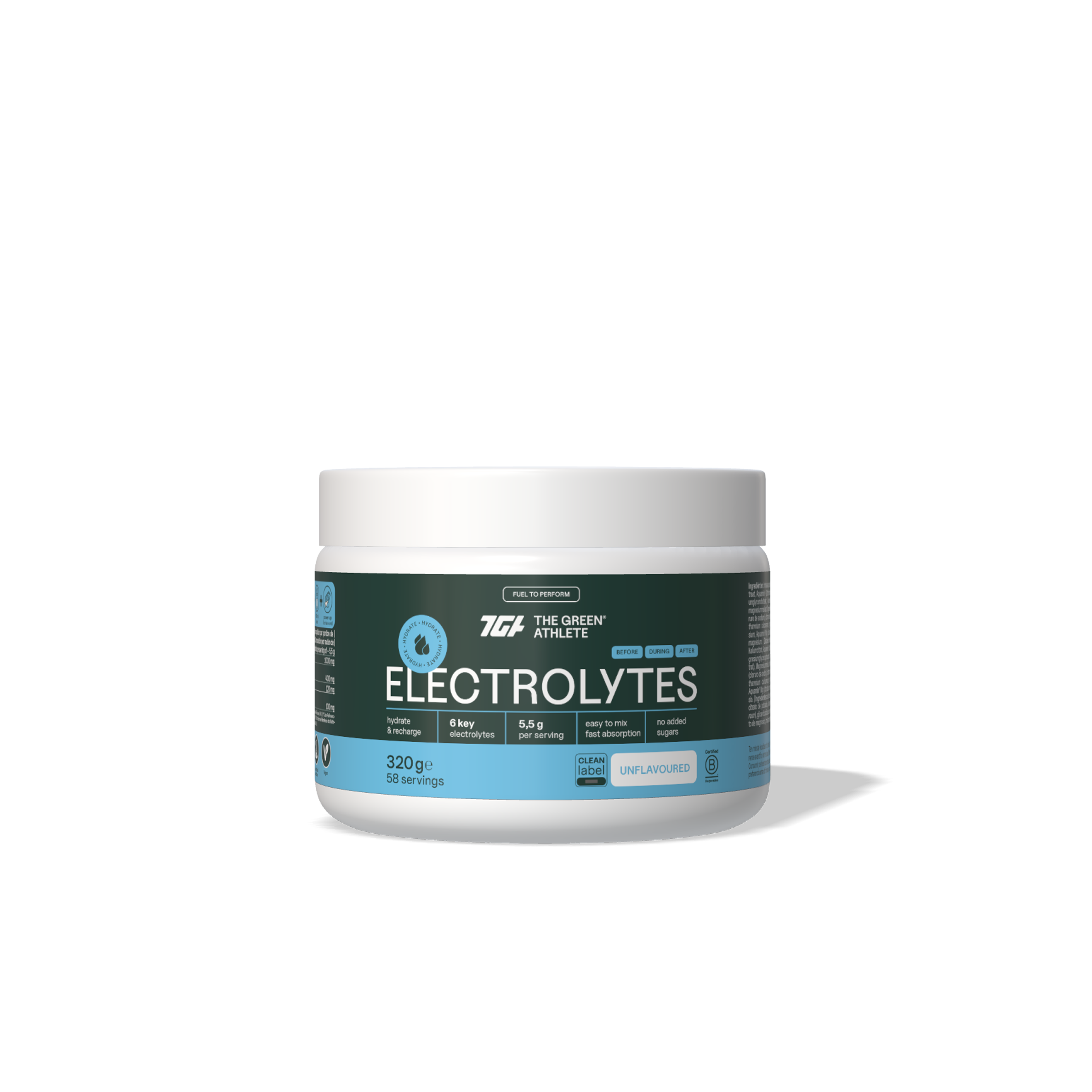 Electrolytes The Green Athlete – Hidratación avanzada para máximo rendimiento
